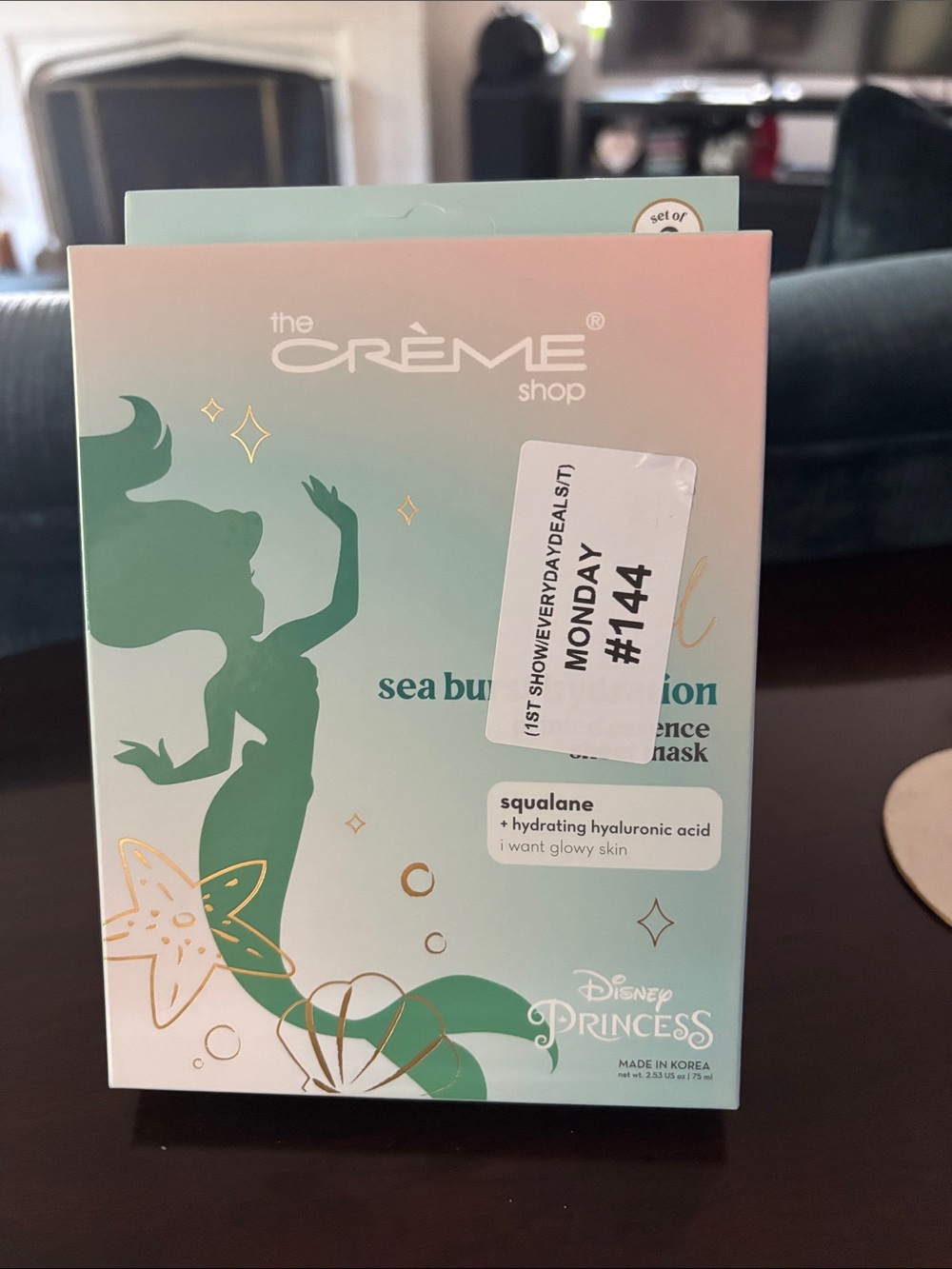 The Crème Shop Sea Blend Squalane Hydrating Face Mask - Green